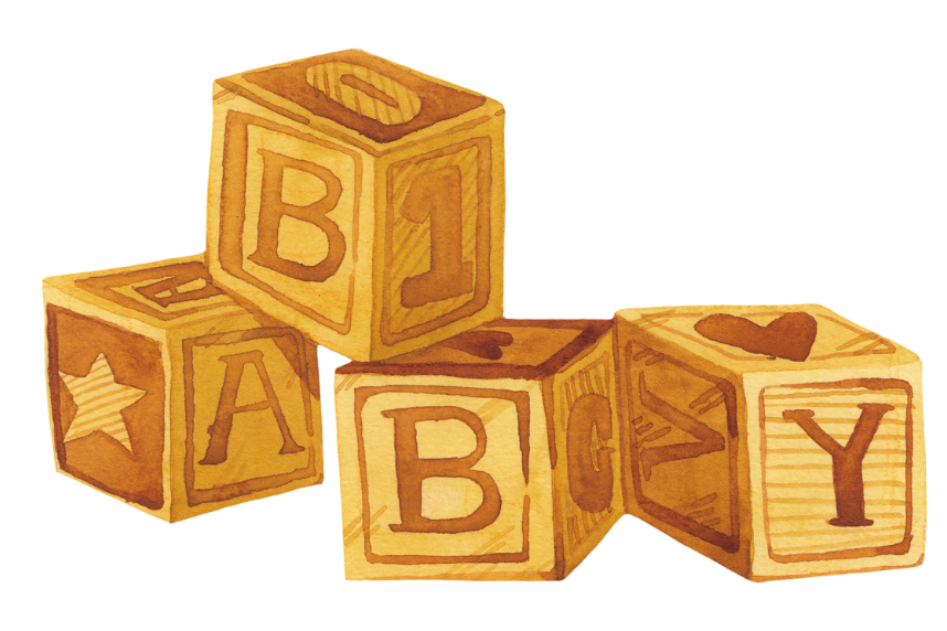 Blocks spelling baby