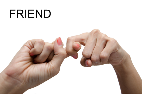 ASL sign for Friend