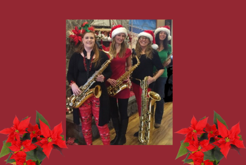 Four ladies of the saxophone group.