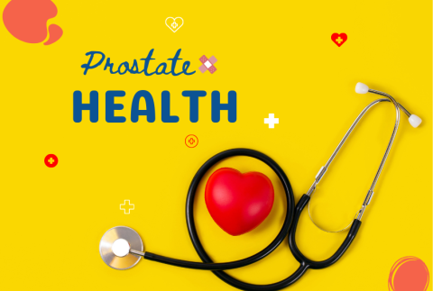 Prostate health stethoscope and heart