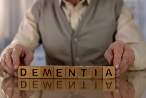 Blocks that read dementia.