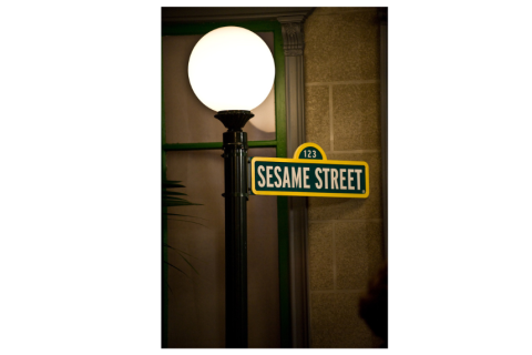The Sesame Street sign