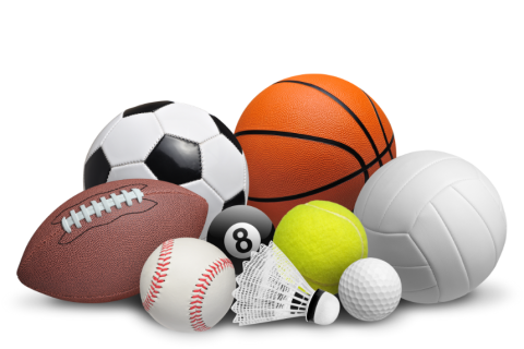 Different sports balls