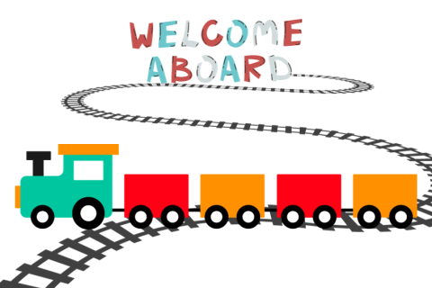 A train and welcome aboard