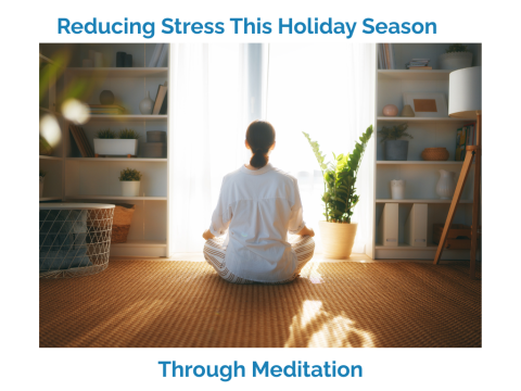 Person facing window in lotus position 