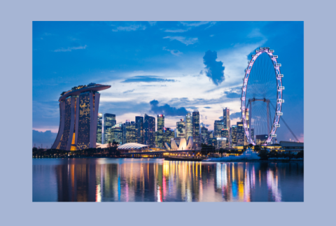 City view of Singapore. 