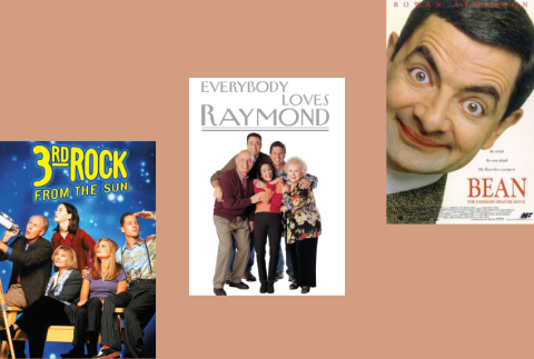 The casts of Mr. Bean, Everybody Loves Raymond, and Third Rock From the Sun. 