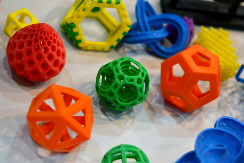 3D printed shapes