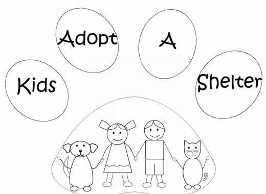 Kids adopt a shelter logo