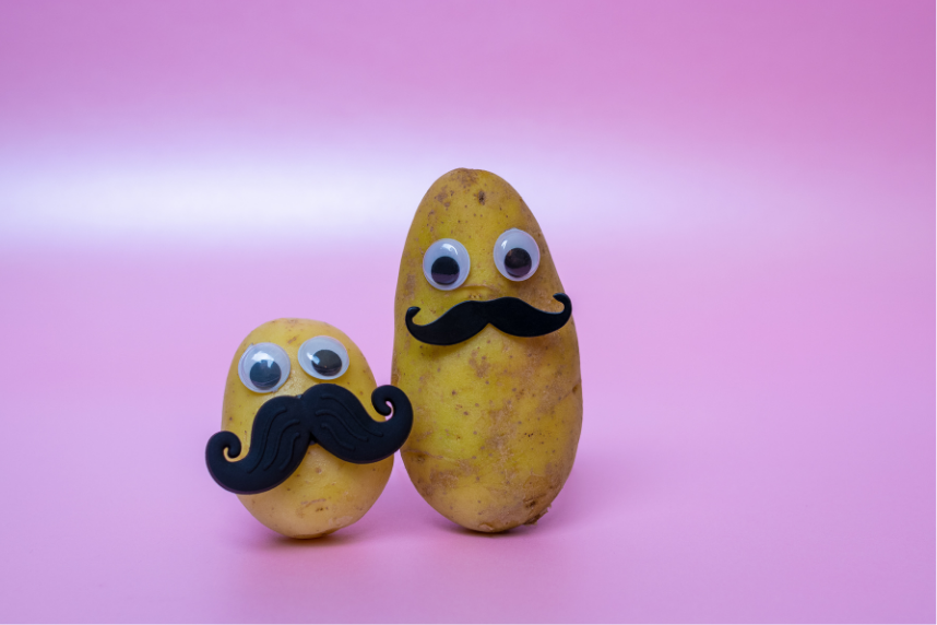 Potatoes with Moustaches