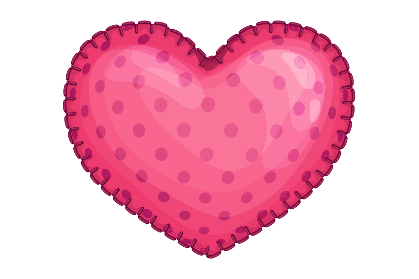 Heart Pillow Cartoon