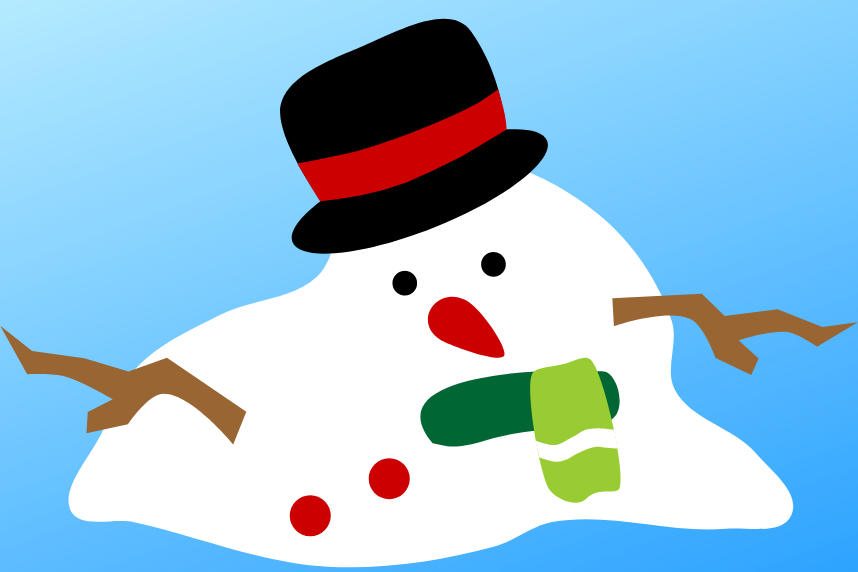 Melting Snowman Cartoon