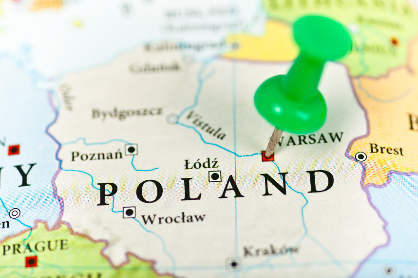 Map of Poland