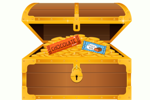 Treasure Chest with Chocolate