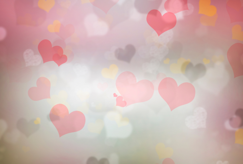 Background of hearts.