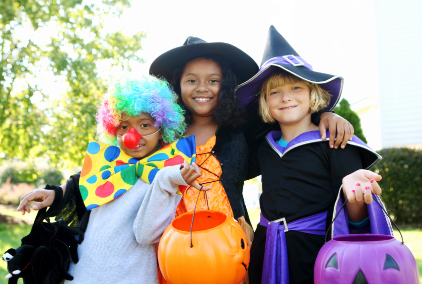 Group of kids in costume.