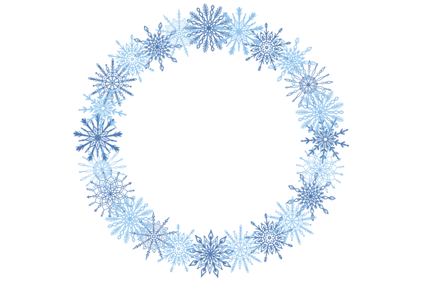 Snowflake wreath