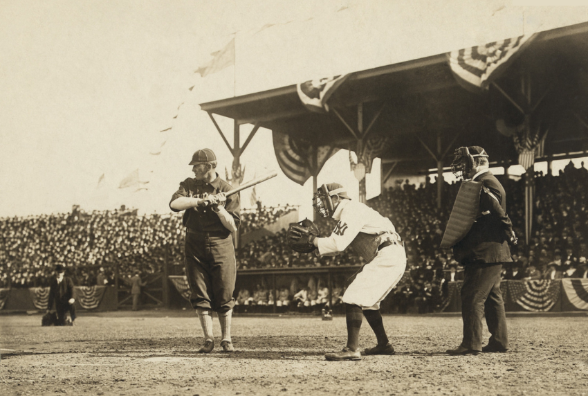 Baseball game. 