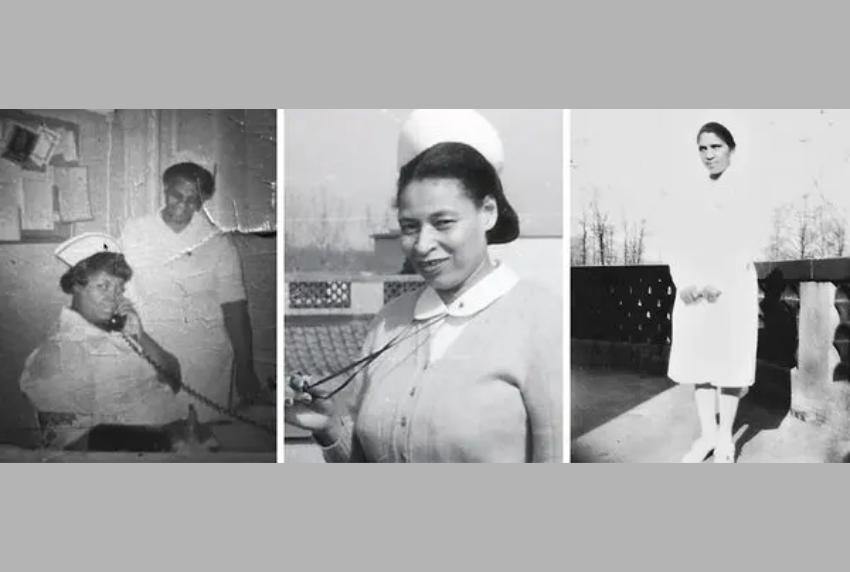 Old picture of the Staten Island Black Angel nurses. 