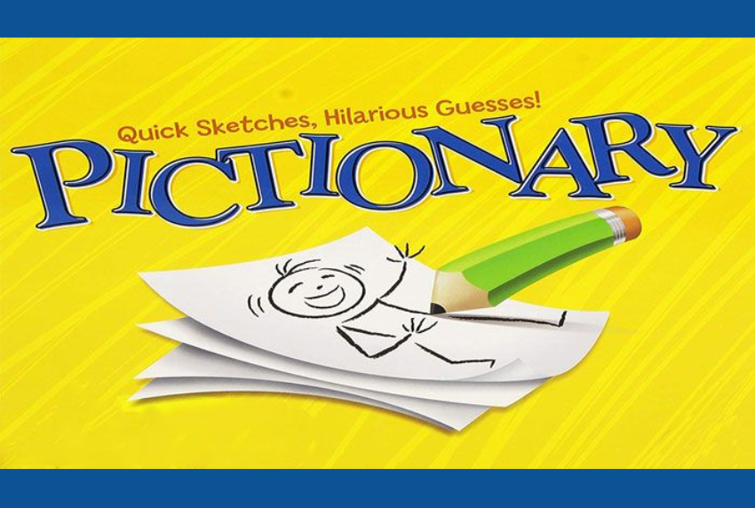 Pictionary game logo. 