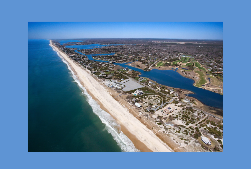 Top view of the Hamptons. 