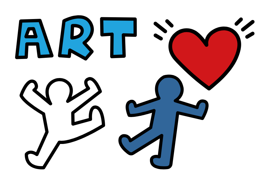 Keith Haring art style characters