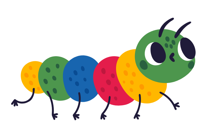 Colorful caterpillar