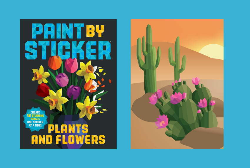 Paint by sticker book. 