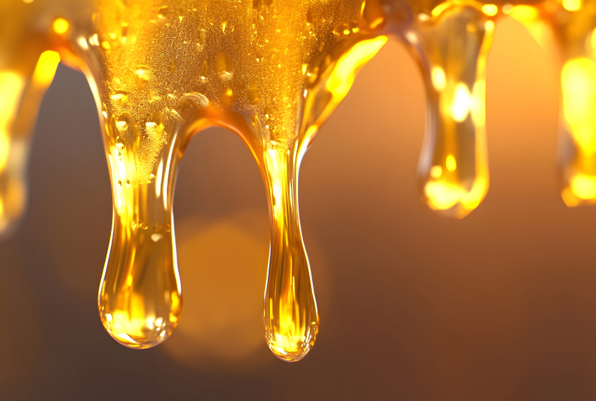 Dripping honey